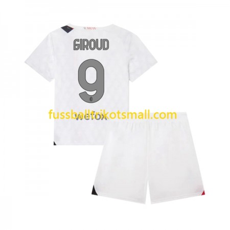 Fußballtrikots AC Mailand Olivier Giroud 9 Kinder 2023-2024 Kurzarm Auswärts-trikot kaufen